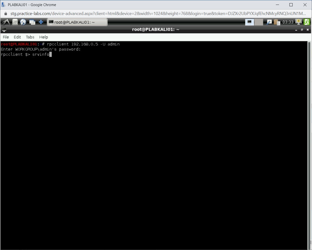 Figure 1.31 Screenshot of PLABKALI01