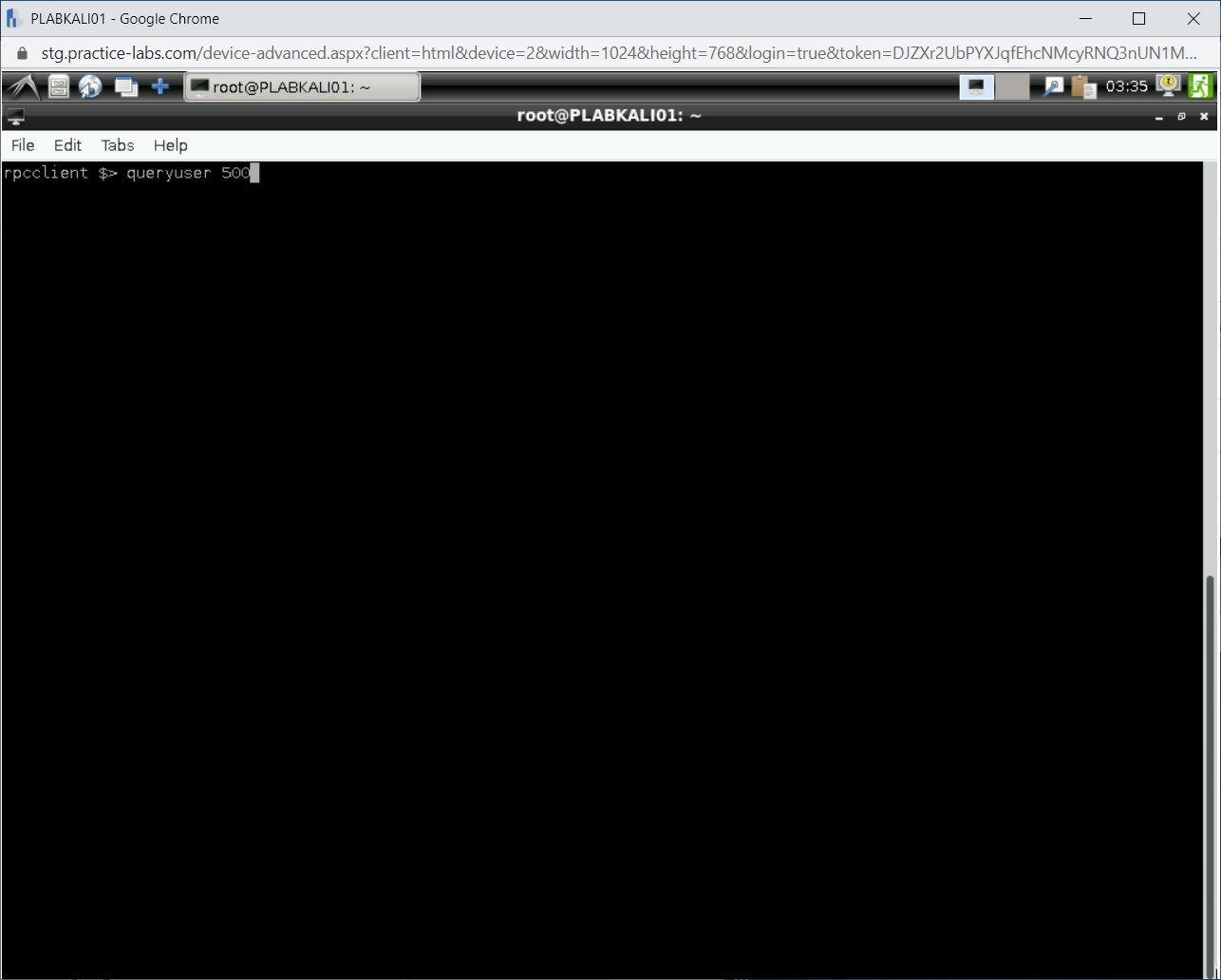 Figure 1.35 Screenshot of PLABKALI01