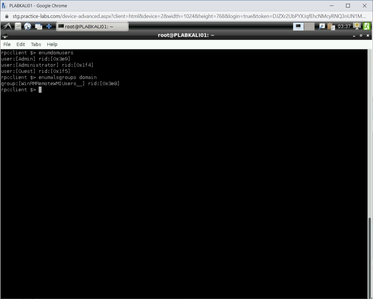 Figure 1.40 Screenshot of PLABKALI01