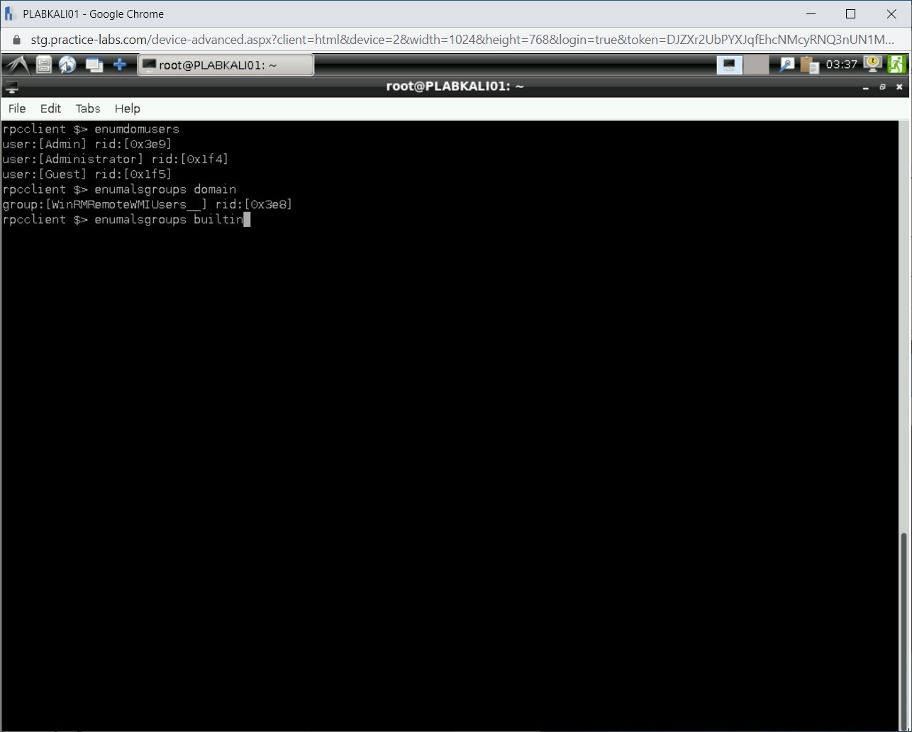 Figure 1.41 Screenshot of PLABKALI01