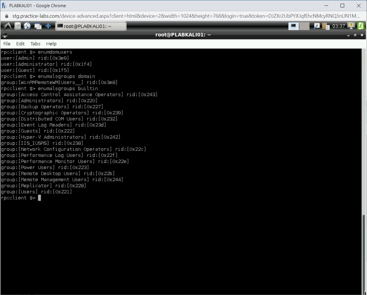 Figure 1.42 Screenshot of PLABKALI01