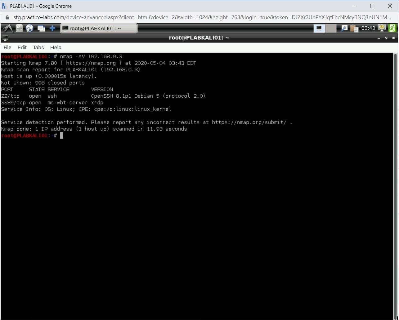 Figure 1.54 Screenshot of PLABKALI01