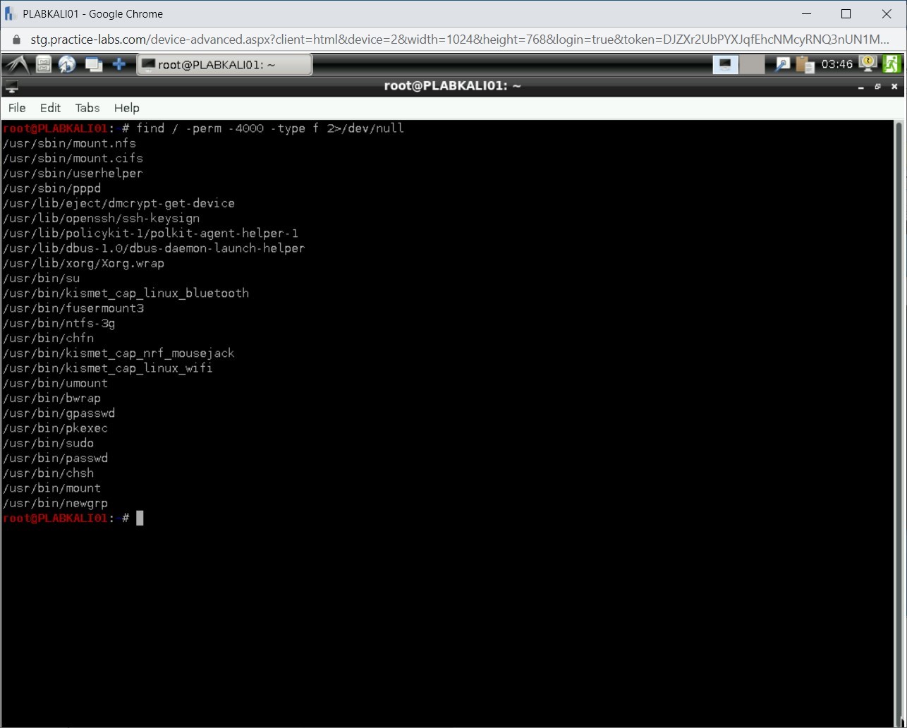 Figure 1.56 Screenshot of PLABKALI01