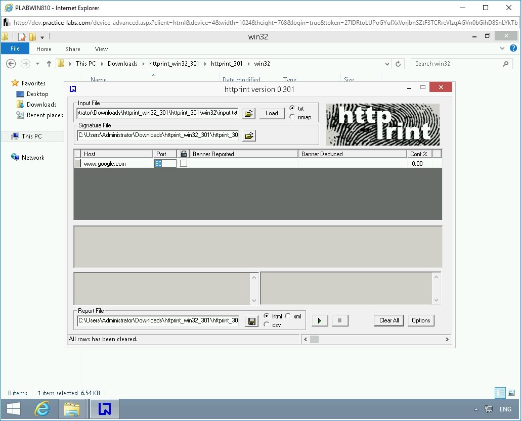 Figure 1.78 Screenshot of PLABWIN810
