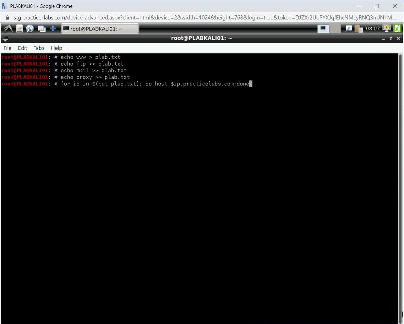 Figure 1.7 Screenshot of PLABKALI01