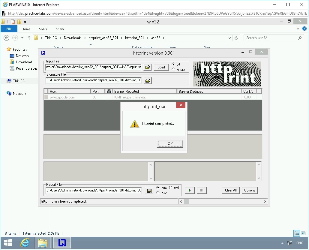 Figure 1.79 Screenshot of PLABWIN810