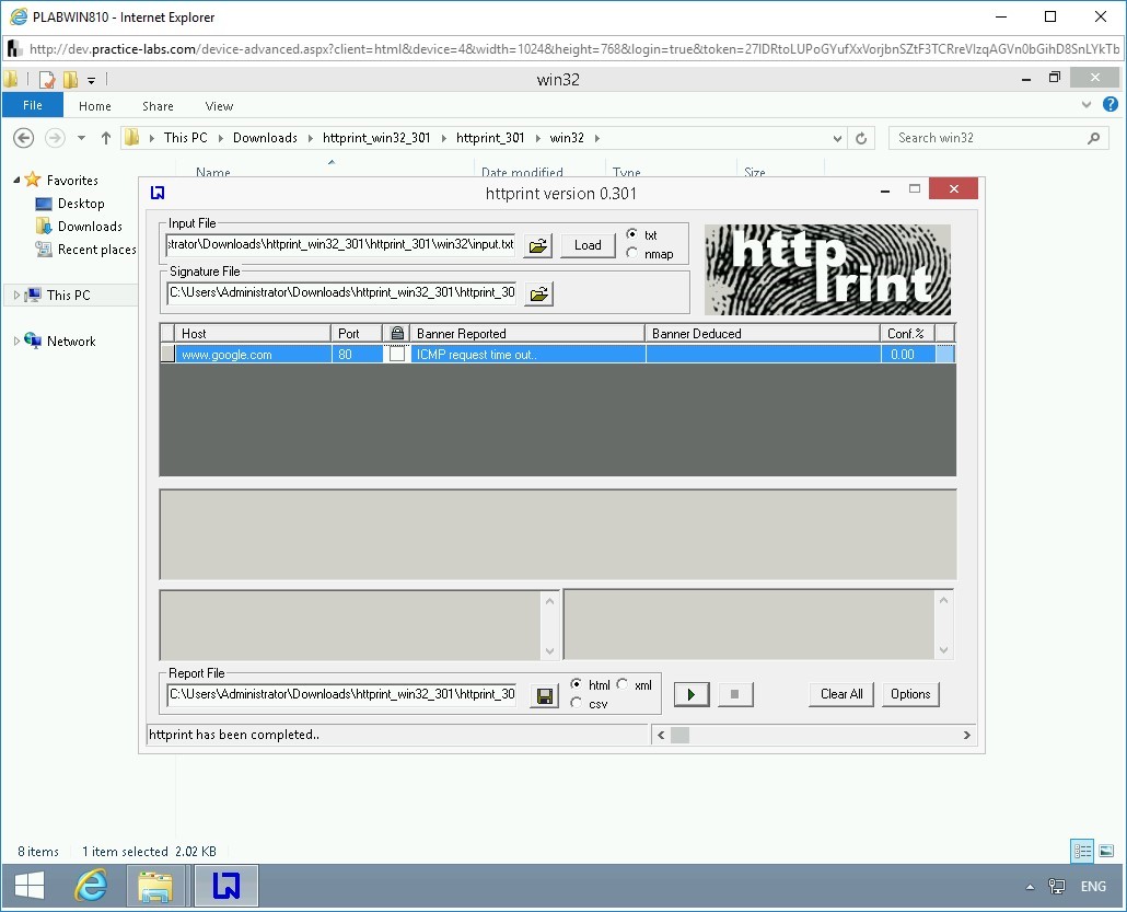 Figure 1.80 Screenshot of PLABWIN810