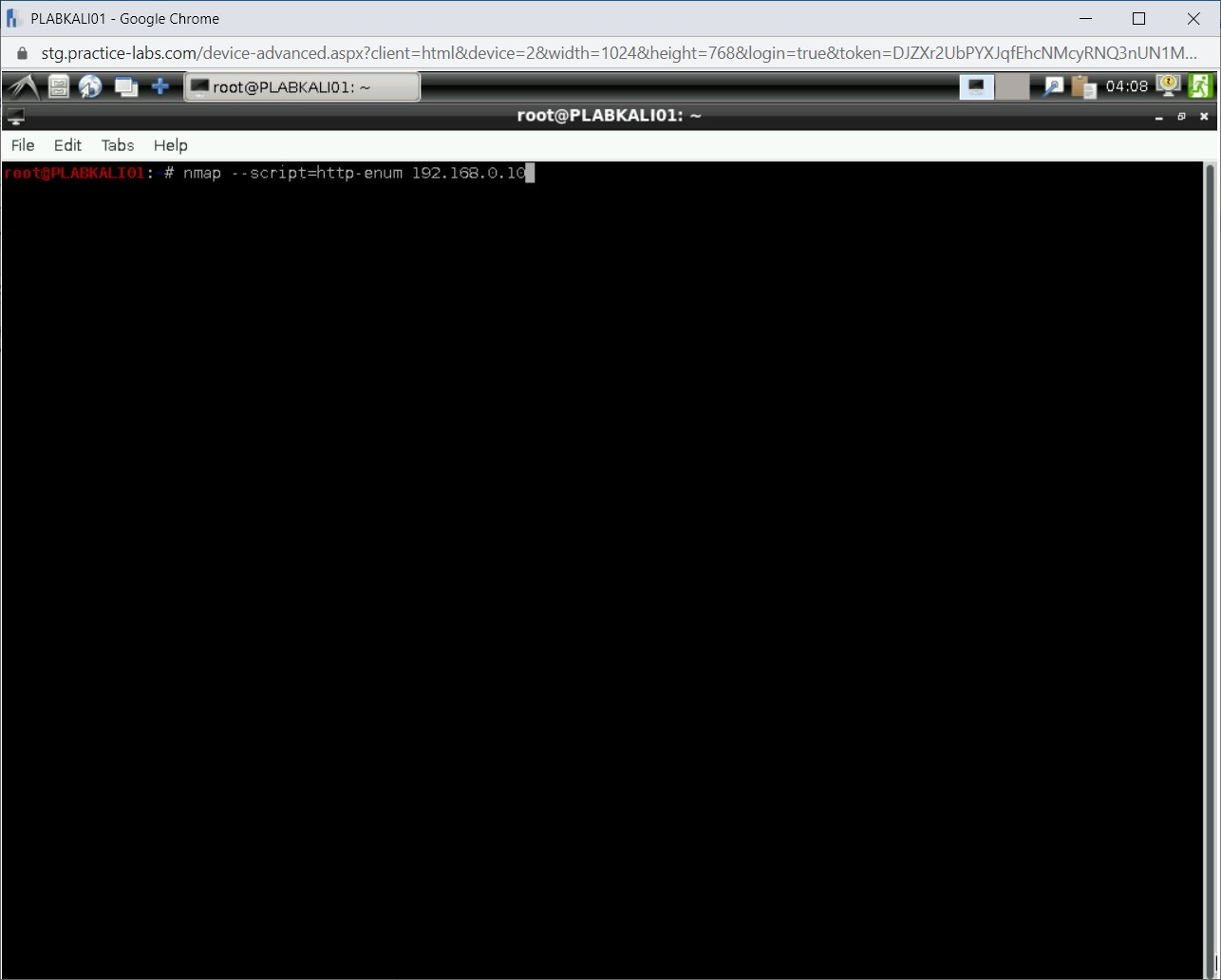 Figure 1.81 Screenshot of PLABKALI01