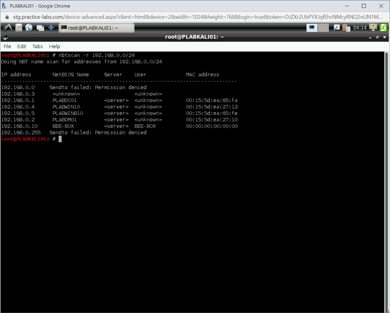 Figure 1.86 Screenshot of PLABKALI01