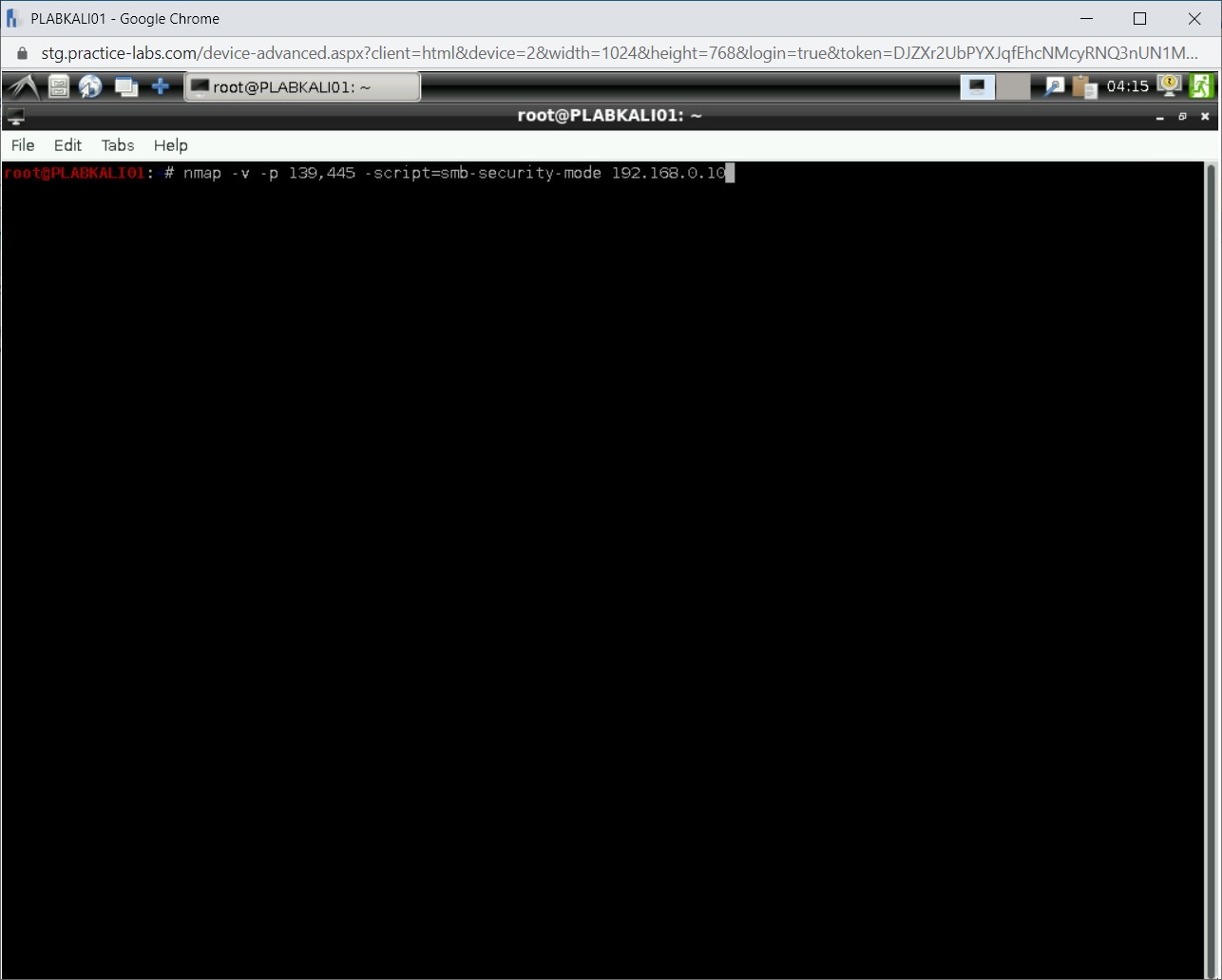 Figure 1.87 Screenshot of PLABKALI01