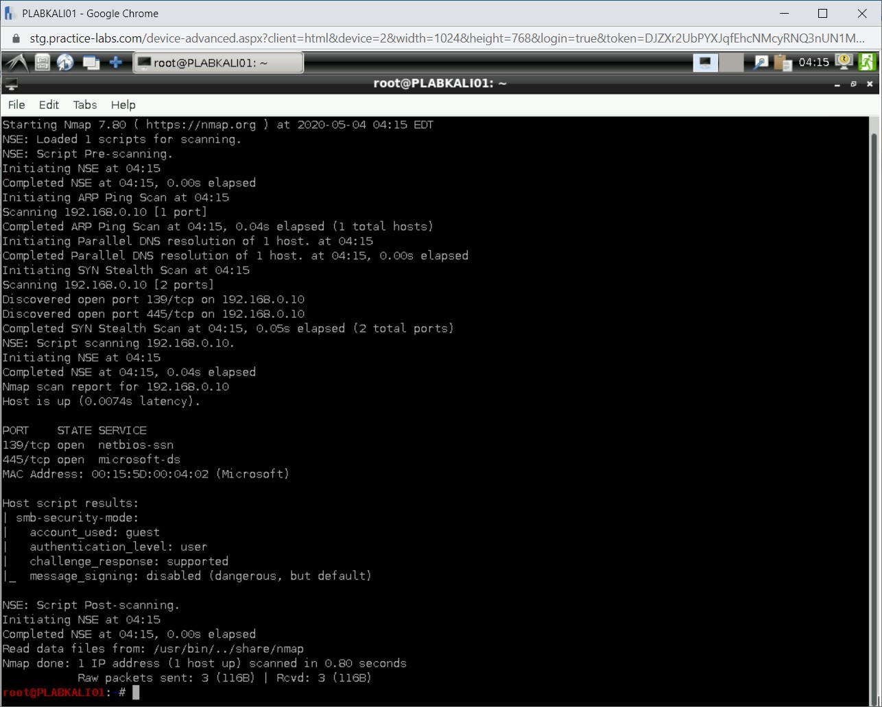 Figure 1.88 Screenshot of PLABKALI01