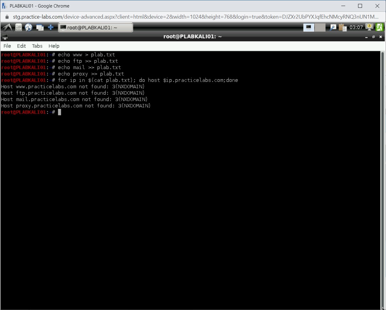 Figure 1.8 Screenshot of PLABKALI01