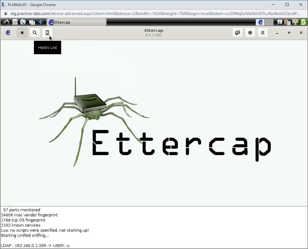 Figure 1.16 Screenshot of PLABKALI01