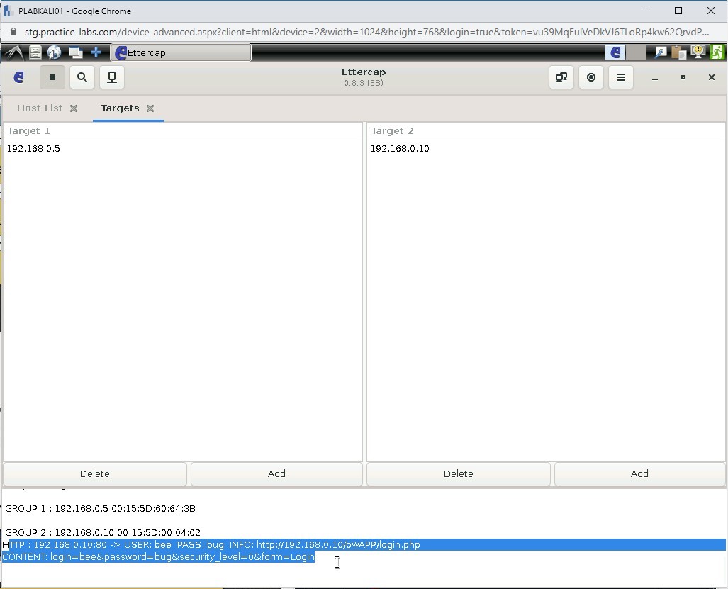 Figure 1.36 Screenshot of PLABKALI01