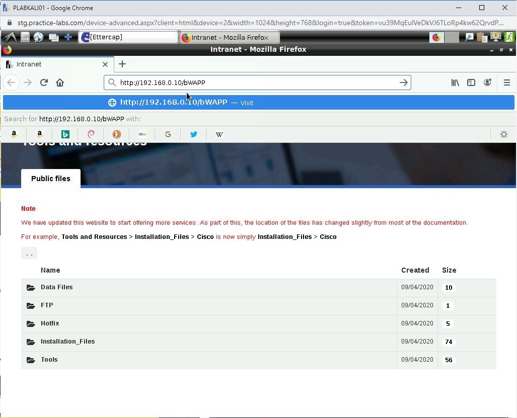Figure 1.38 Screenshot of PLABKALI01