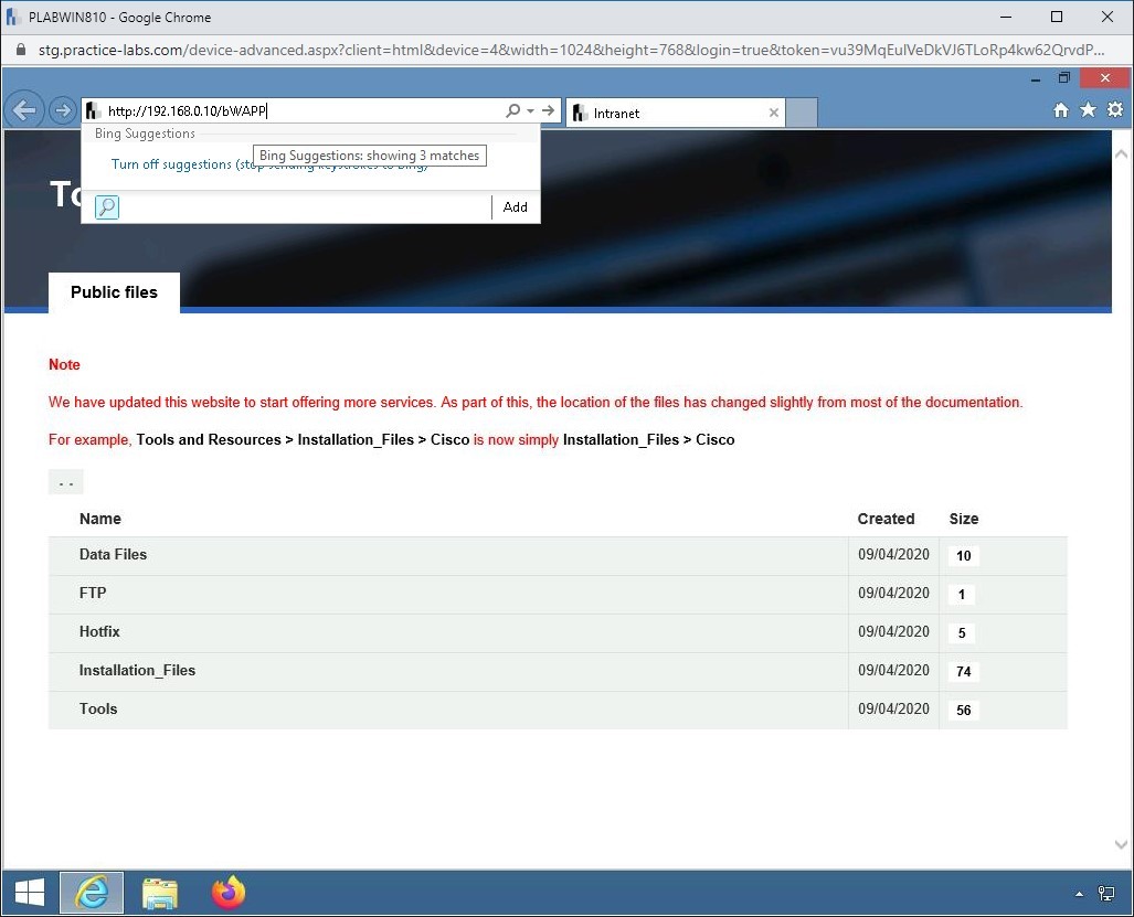 Figure 1.5 Screenshot of PLABWIN810