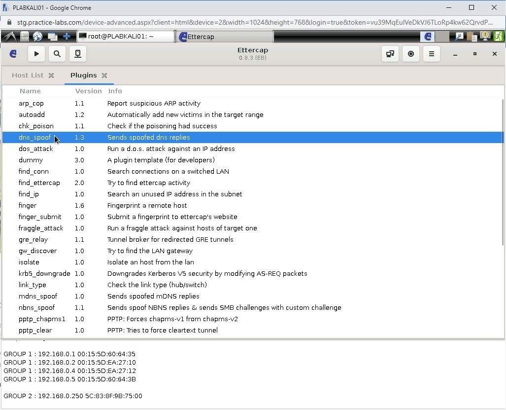 Figure 1.70 Screenshot of PLABKALI01