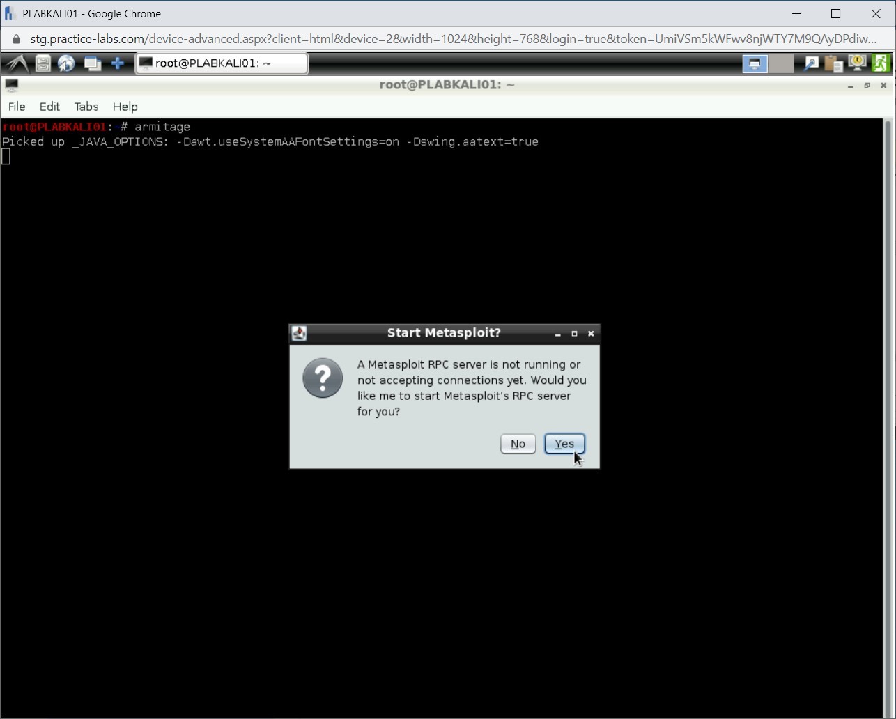 Figure 1.10 Screenshot of PLABKALI01