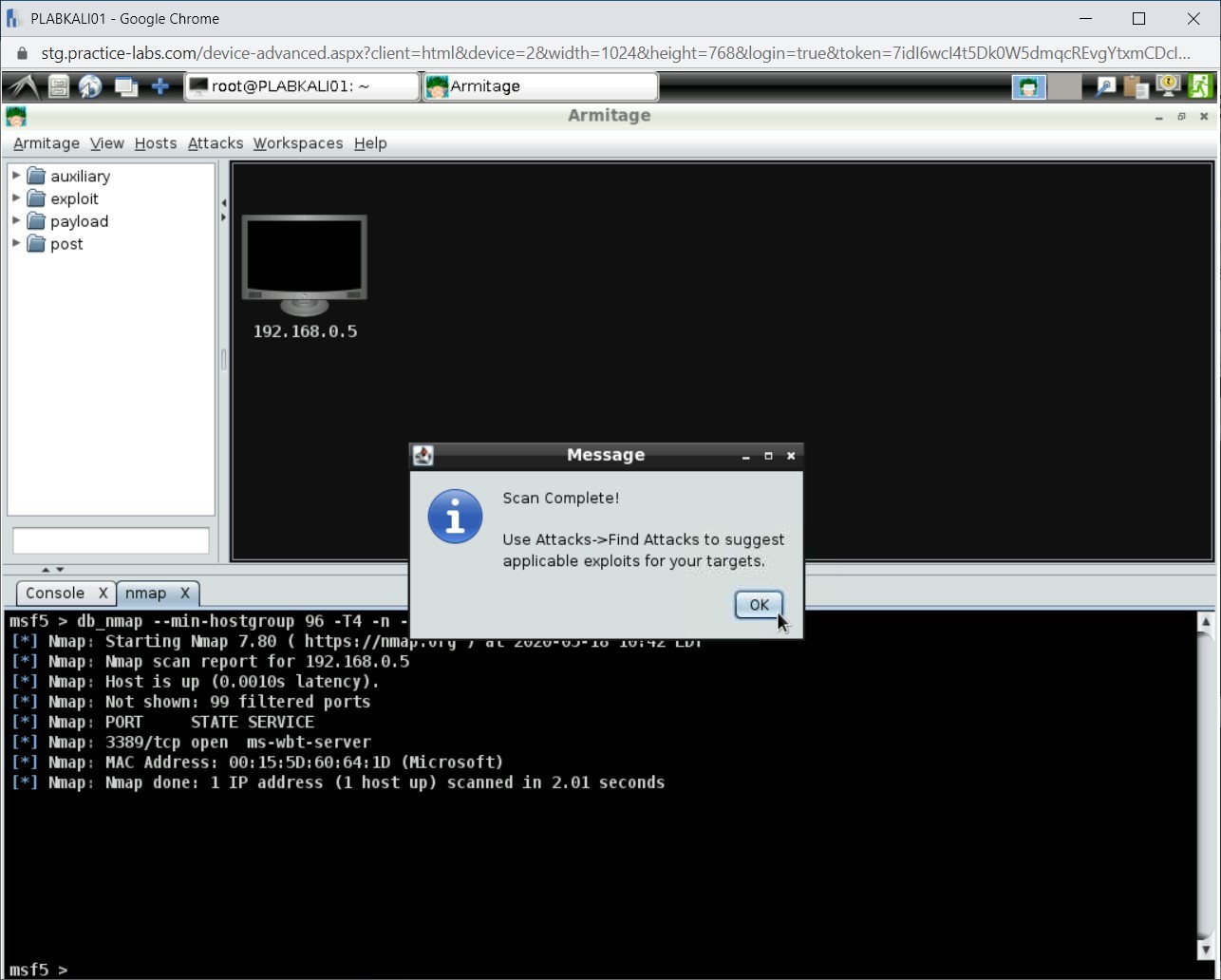 Figure 1.15 Screenshot of PLABKALI01