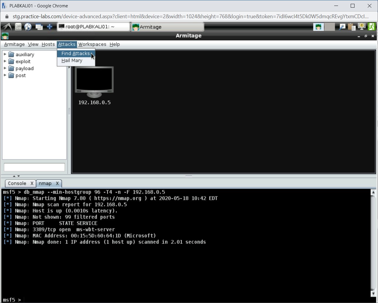 Figure 1.16 Screenshot of PLABKALI01