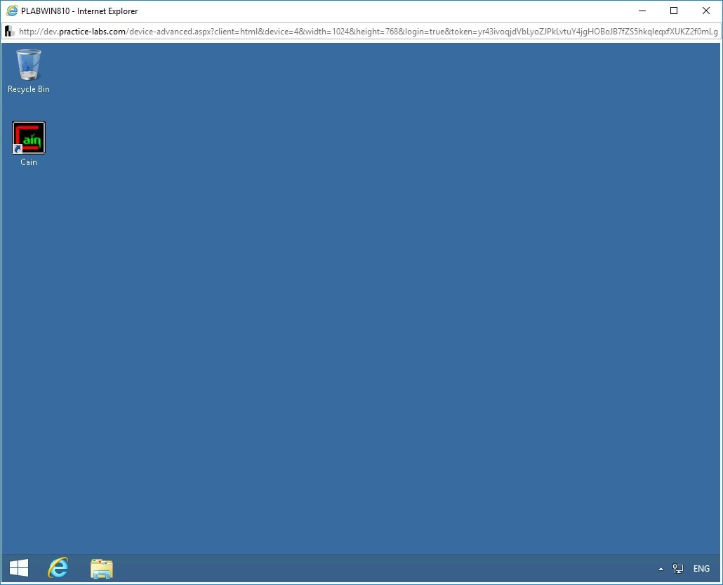 Figure 1.1 Screenshot of PLABWIN810