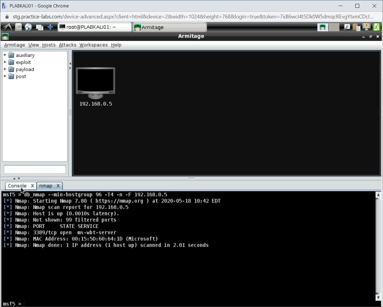 Figure 1.18 Screenshot of PLABKALI01