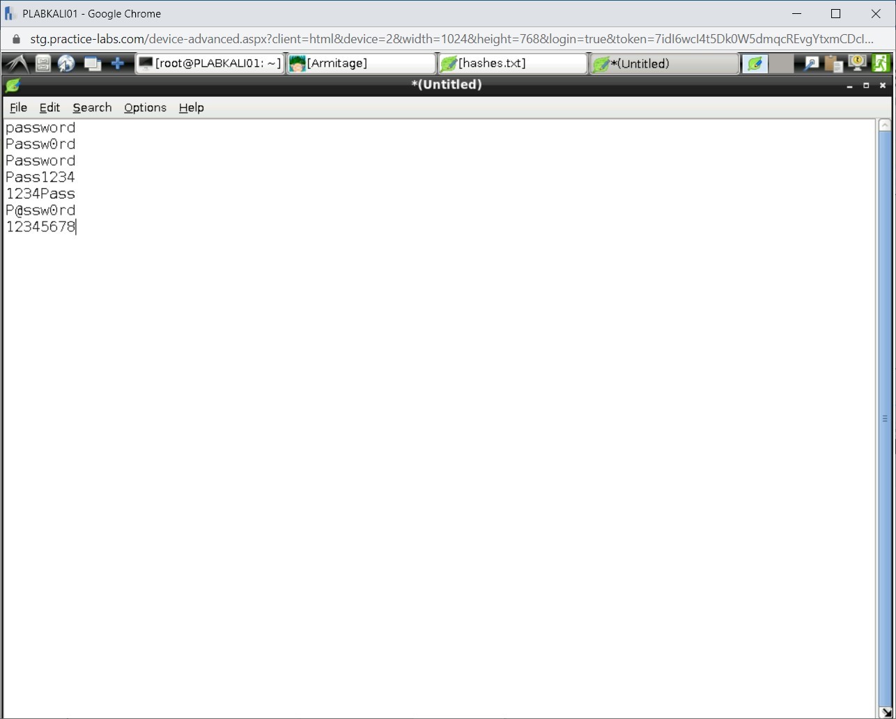 Figure 1.38 Screenshot of PLABKALI01