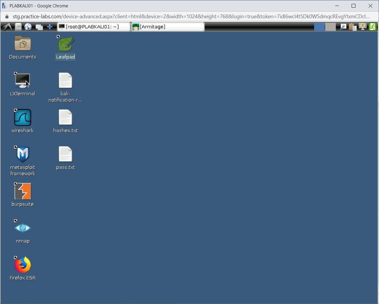 Figure 1.40 Screenshot of PLABKALI01