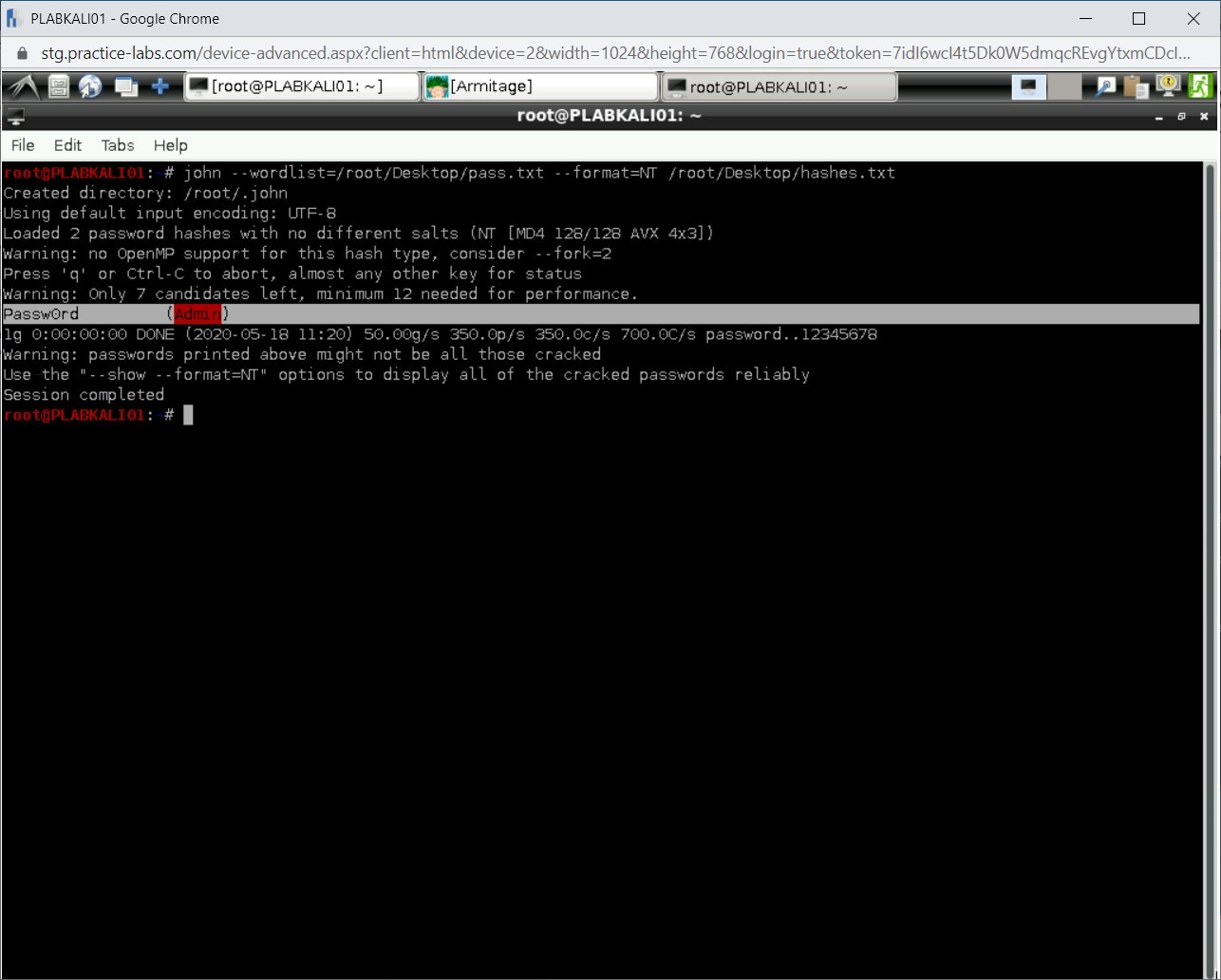 Figure 1.42 Screenshot of PLABKALI01