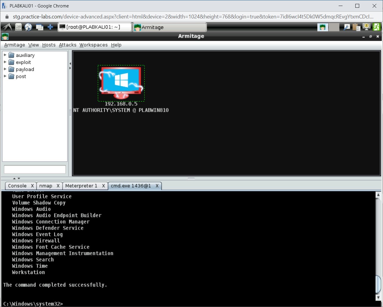 Figure 1.65 Screenshot of PLABKALI01