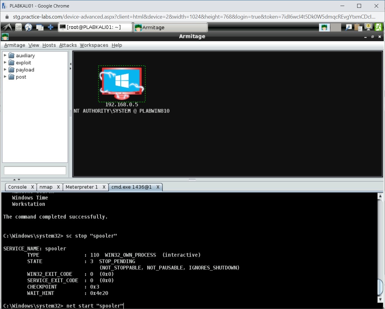Figure 1.68 Screenshot of PLABKALI01