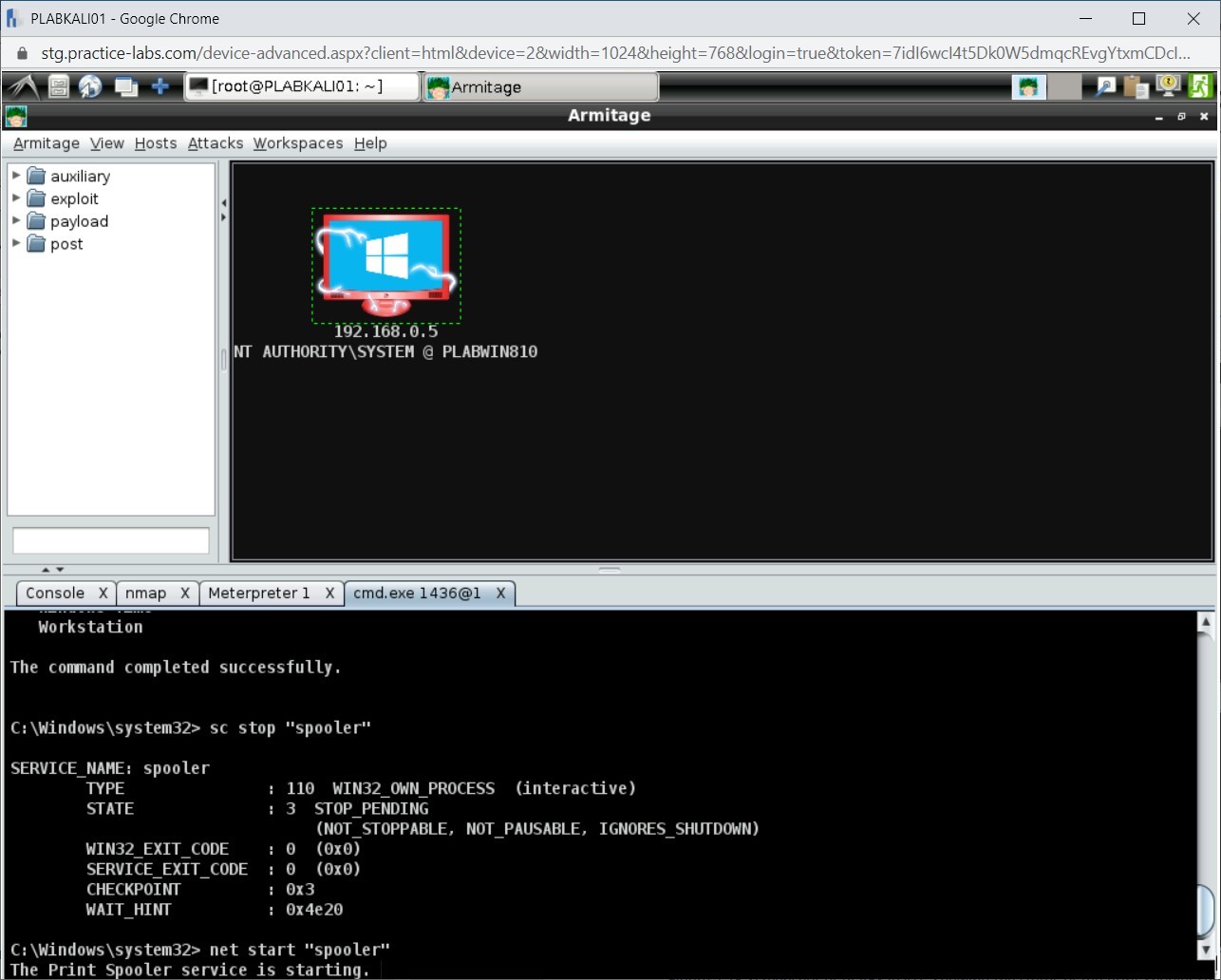 Figure 1.69 Screenshot of PLABKALI01