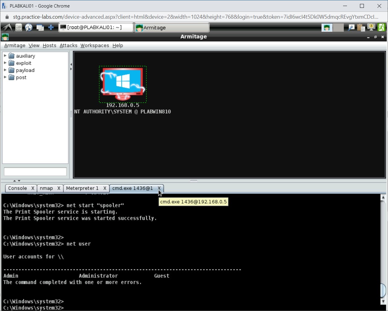 Figure 1.73 Screenshot of PLABKALI01