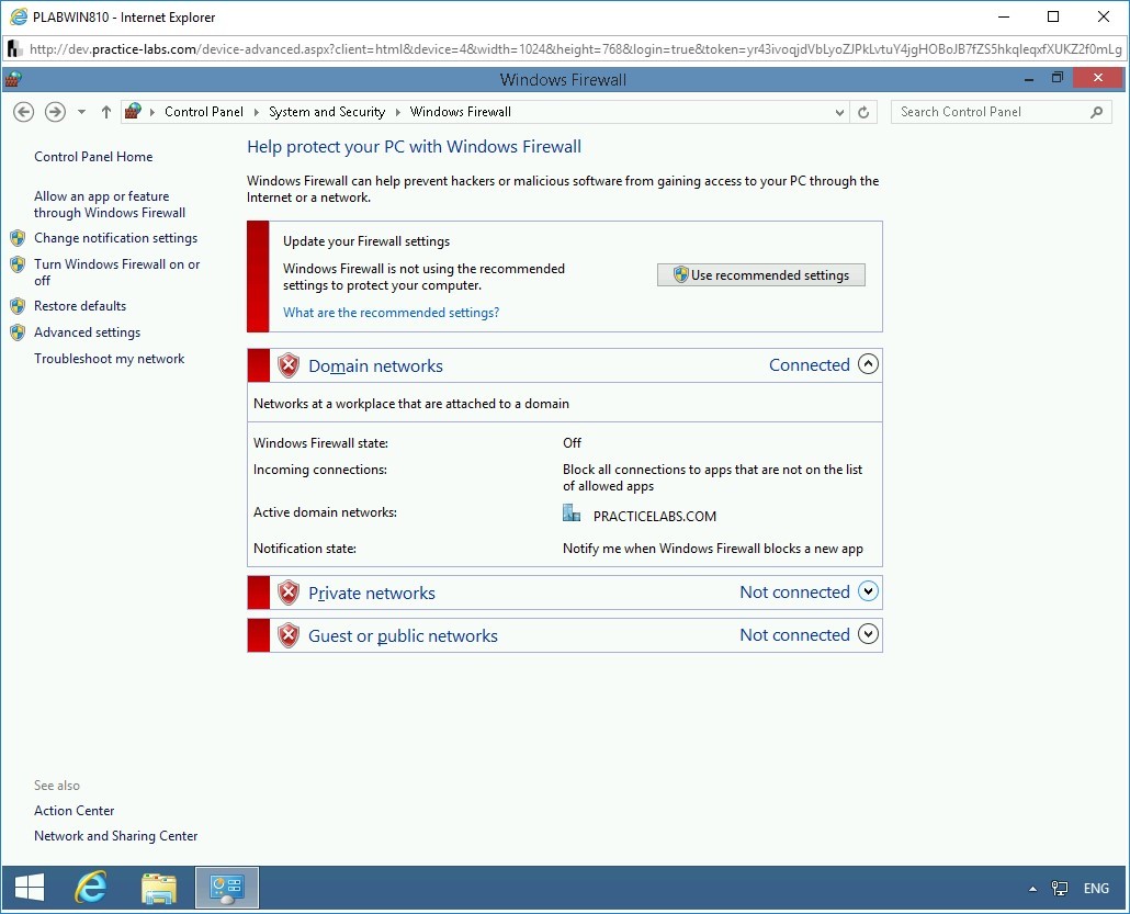 Figure 1.7 Screenshot of PLABWIN810