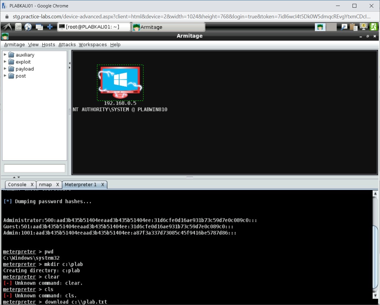 Figure 1.79 Screenshot of PLABKALI01