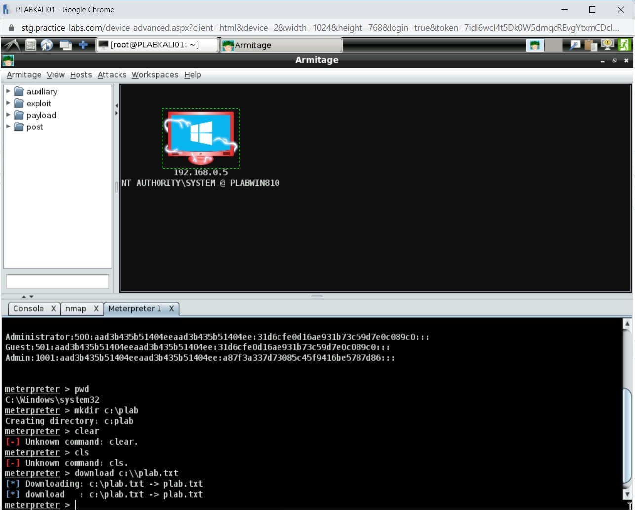 Figure 1.80 Screenshot of PLABKALI01