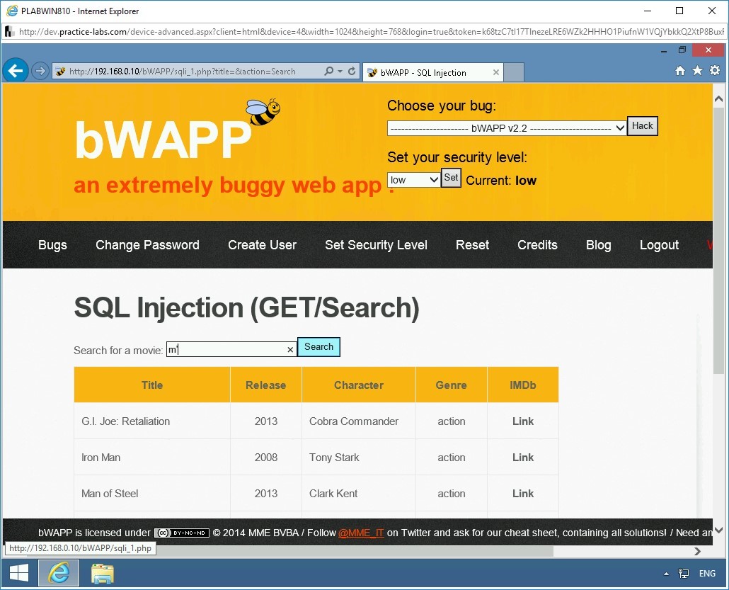 Figure 1.9 Screenshot of PLABWIN810