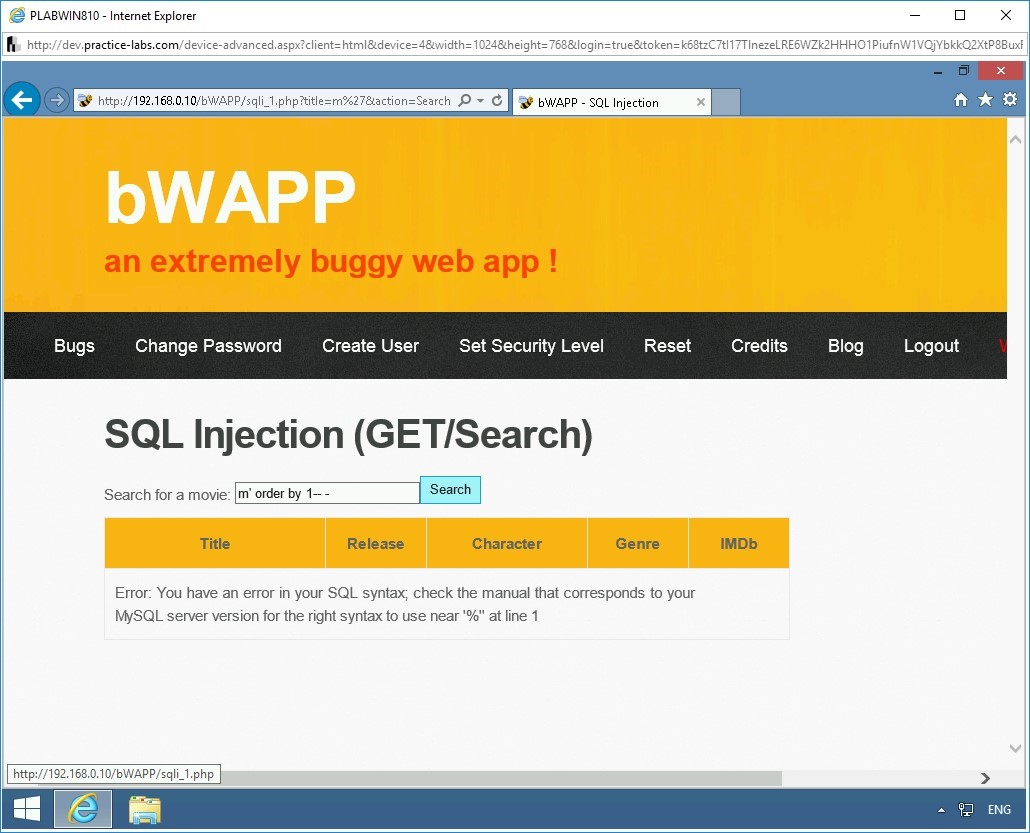 Figure 1.11 Screenshot of PLABWIN810