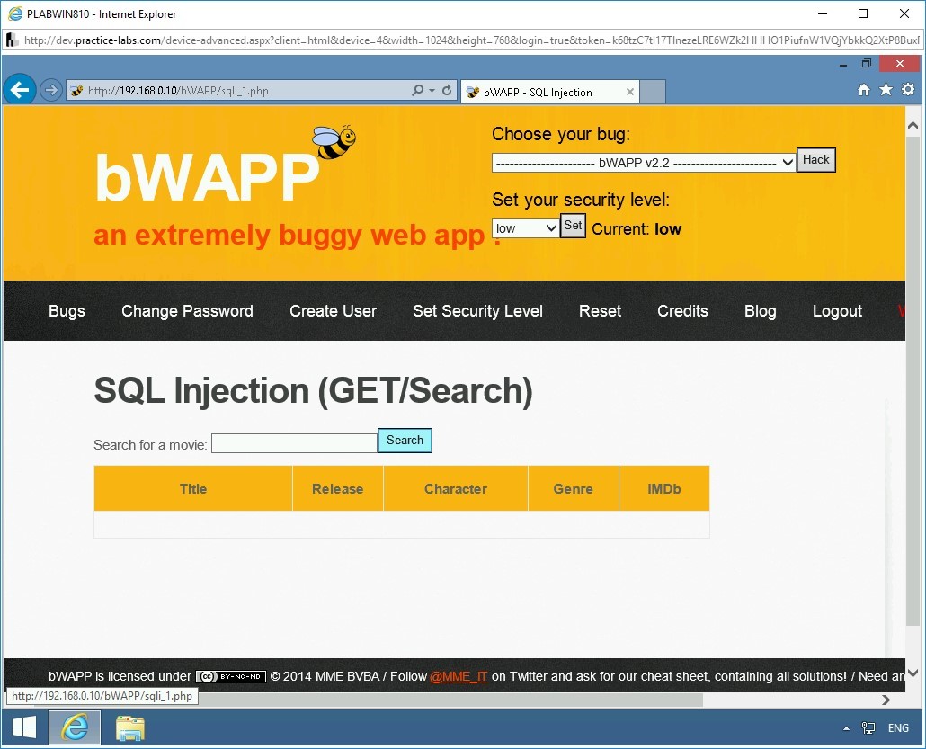 Figure 1.7 Screenshot of PLABWIN810