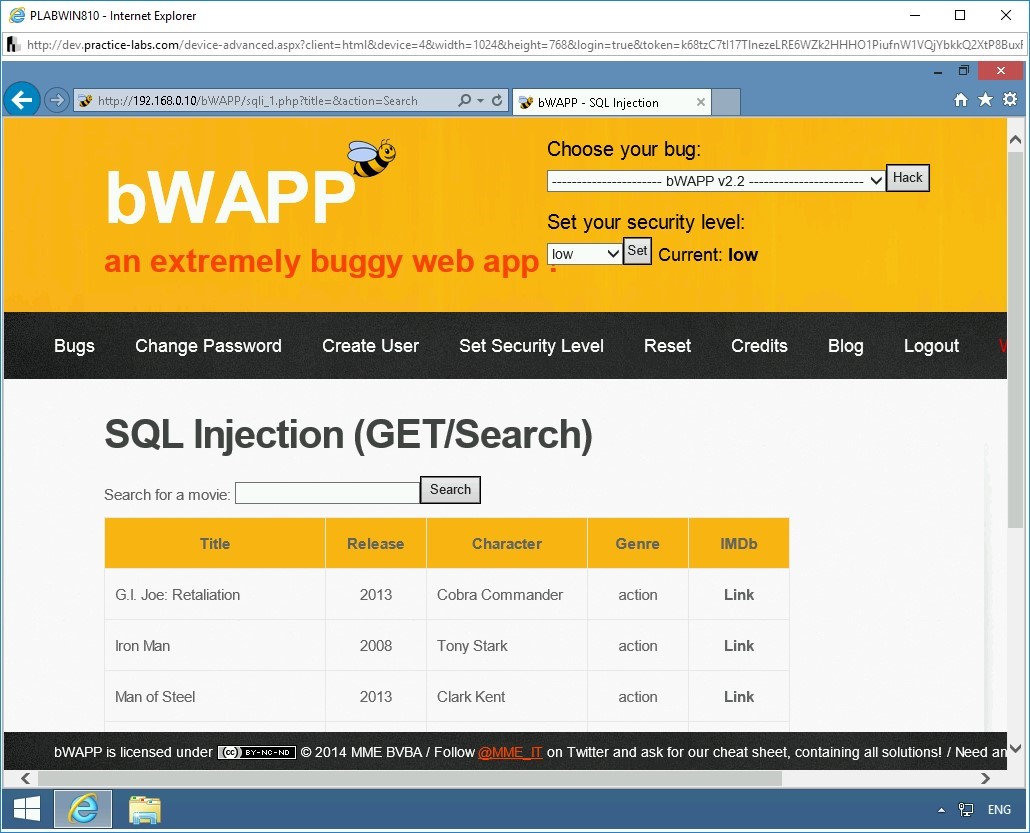 Figure 1.8 Screenshot of PLABWIN810