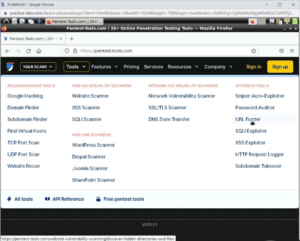 Figure 1.92 Screenshot of PLABKALI01