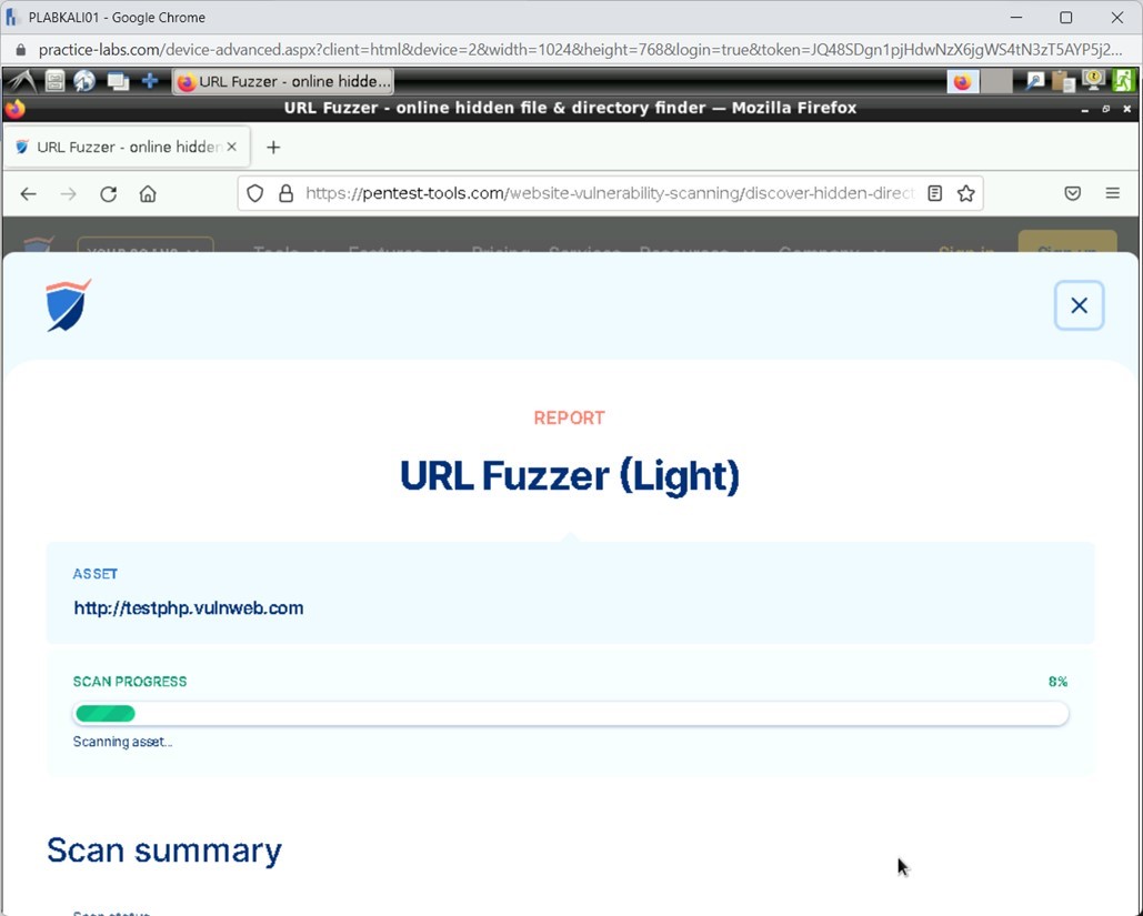 Figure 1.94 Screenshot of PLABKALI01