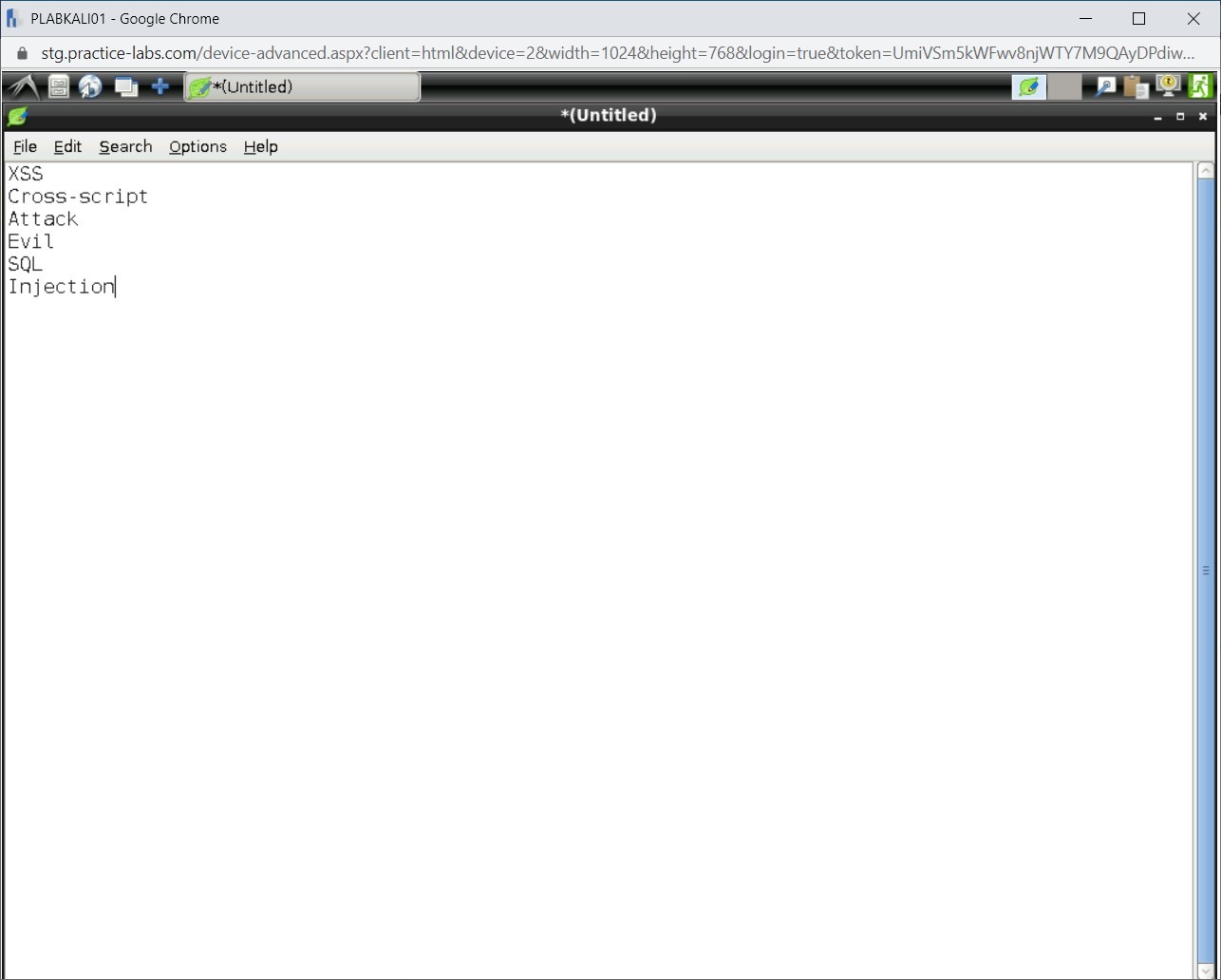 Figure 1.98 Screenshot of PLABKALI01