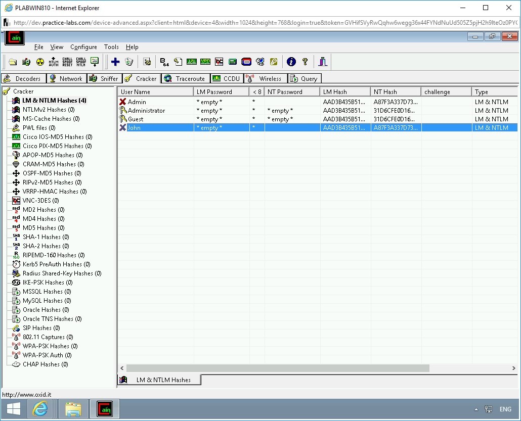 Figure 2.73 Screenshot of PLABWIN810