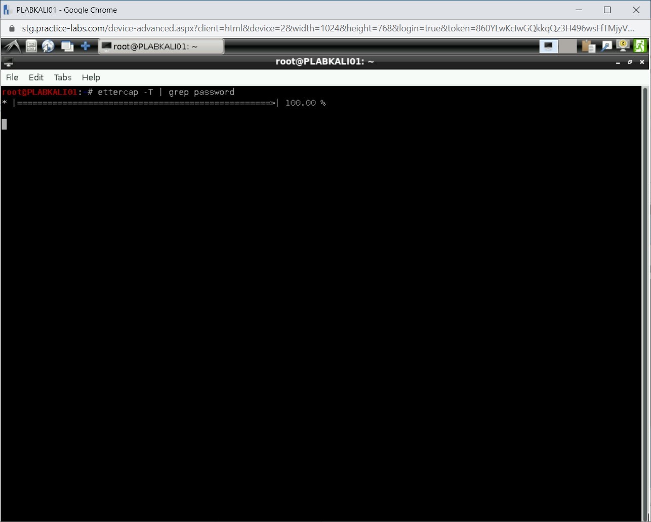 Figure 2.8 Screenshot of PLABKALI01