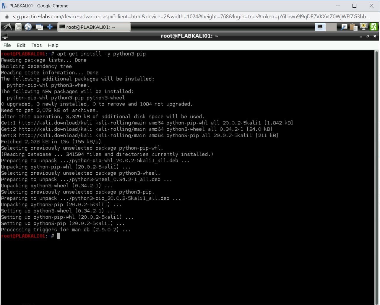 Figure 2.35 Screenshot of PLABKALI01
