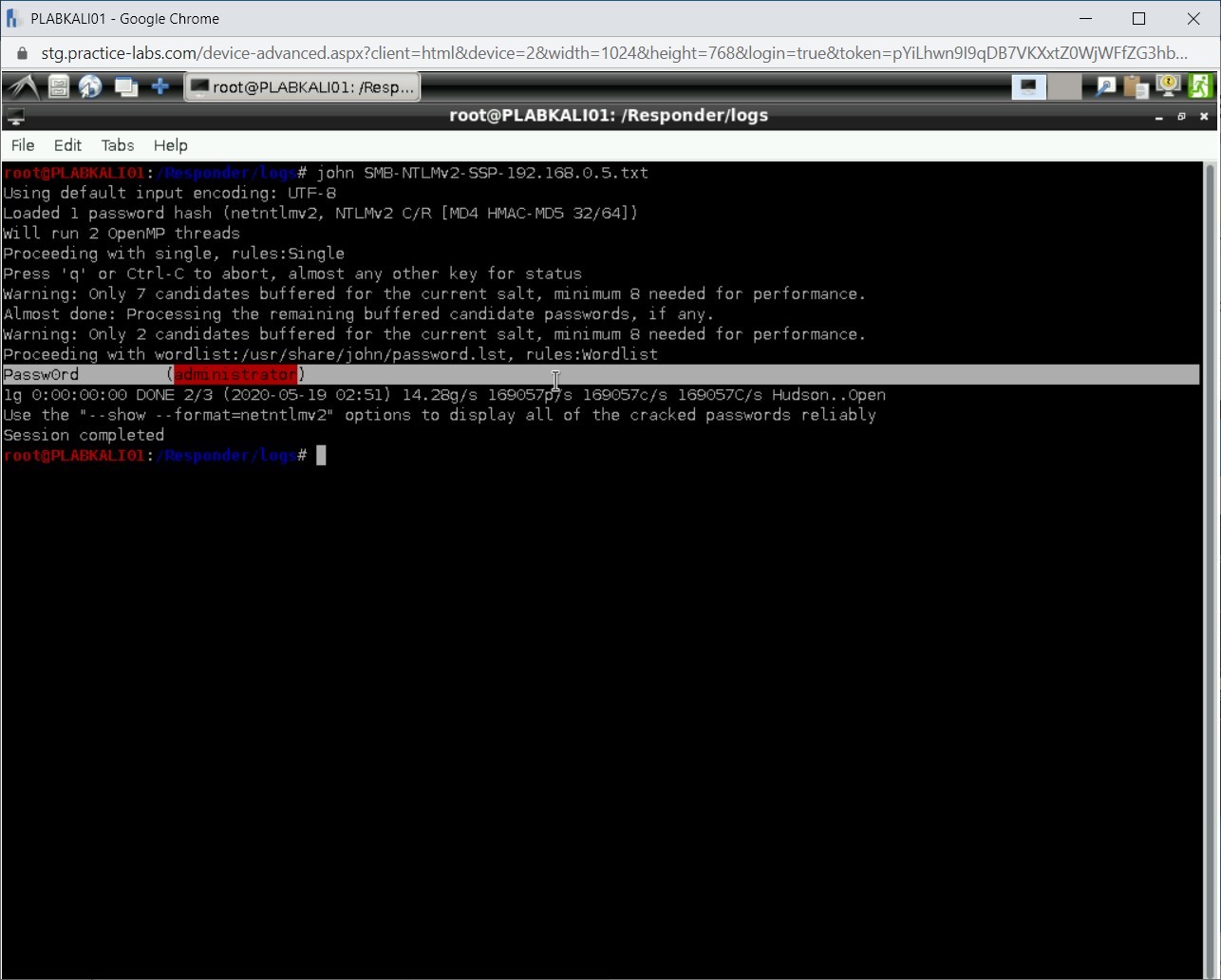 Figure 2.52 Screenshot of PLABKALI01